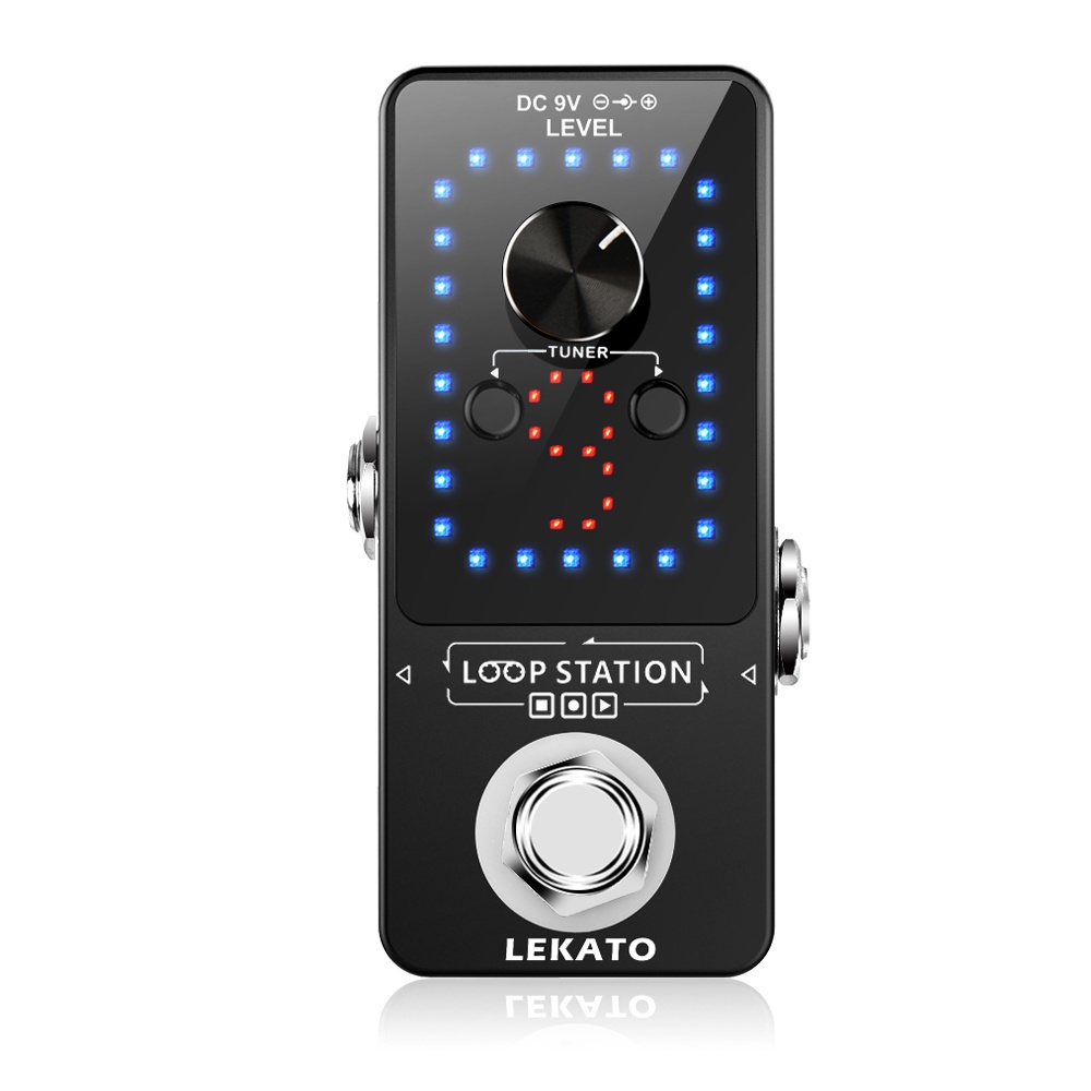 Lekato Guitar Pedal Effect Looper Switcher Box Unlimited True Bypass Overdub