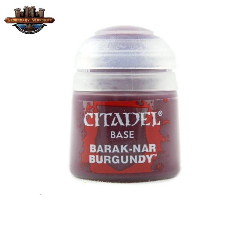 [P360พร้อมส่ง] Citadel : BASE : BARAK-NAR BURGUNDY (12ML)สีอะคริลิคสำหรับทาโมเดล