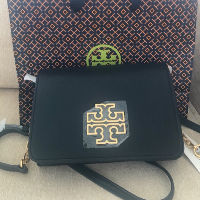 Tory burch britten combo crossbody in black