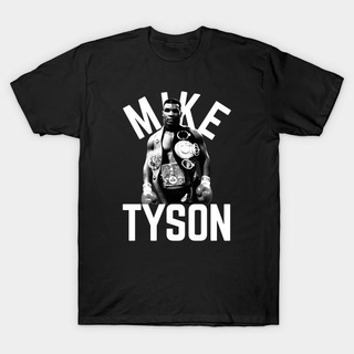 แขนสั้นcrew neckเสื้อยืด พิมพ์ลาย Mike Tyson Legend Iron Mike Savage สําหรับผู้ชายS-XXXXL