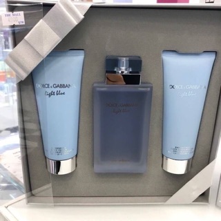 Set DG Light Blue intense น้ำหอม100ml+body cr100ml +อาบน้ำ100ml