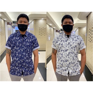 เสื้อแขนสั้นพิมพ์ลายขนนก M-5XL feather printed short sleeve shirt