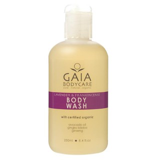 GAIA BODYCARE ครีมอาบน้ำ ไกอา บอดี้ วอช สูตรสารสกัดออร์แกนิคจากน้ำมันอโวคาโด แปะก๊วย และโสม กลิ่นลาเวนเดอร์ ขวดละ 250 มิ