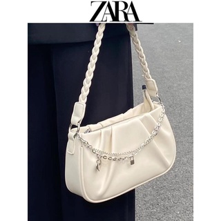 Zara Niche กระเป๋าสะพายไหล่ ขนาดเล็ก แต่งสายโซ่คล้อง แฟชั่นฤดูร้อน สําหรับสตรี 2022