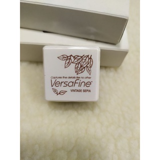 versafine vintage sepia หมึกสีน้ำตาลหมึกปั้มลงบนกระดาษที่สีคมชัดสุด ผลิตในญี่ปุ่น