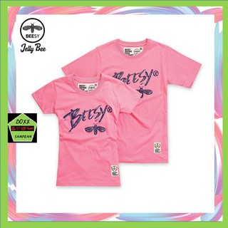 Beesy เสื้อคอกลม ชาย หญิง รุ่น Jelly bee สี ชมพู