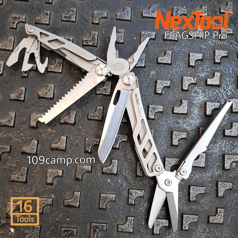 คีม NexTool Flagship Pro NE 20220 เครื่องมืออเนกประสงค์ที่ดีที่สุด 16 ฟังก์ชัน มีระบบLock คุณภาพสูงใ
