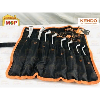 KENDO 15248 ชุดประแจแหวน 8 ตัวชุด 6x7-20x22 มม.