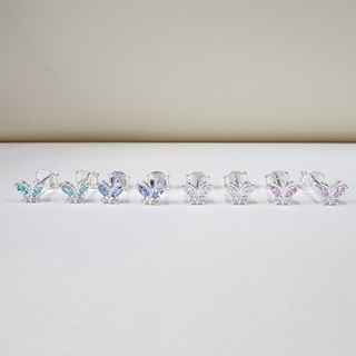 Me.phenomenal : cz butterfly pin / ต่างหู (silver925/เงินแท้925)