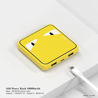 Power Banks แบตเตอรี่สำรอง dopo Power Bank รุ่น A10 mini (Eyes) ขนาด 10000mAh รับประกัน 1 ปี