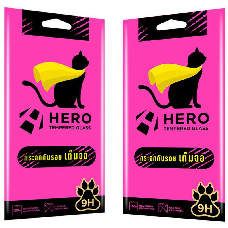 Hero Cat ฟิลม์กระจกใสเต็มจอ Oppo A3s/A31/Reno5 5G/F7/Youth/128GB A12 Reno7Pro5G และรุ่นอื่นๆๆ