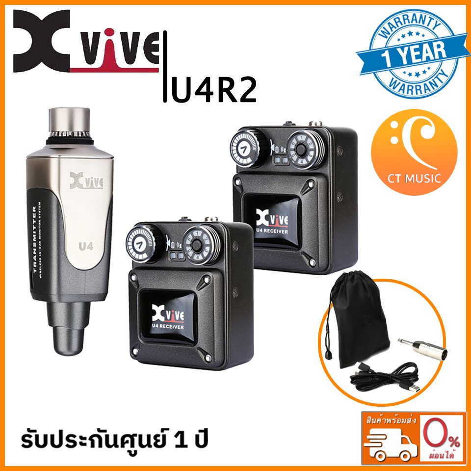 Xvive U4R2 Digital Wireless In-Ear Monitor System