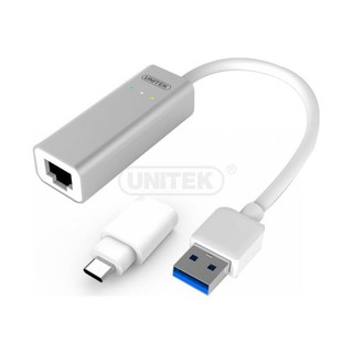 UNITEK USB3.0 Aluminium Gigabit Ethernet Converter With usb Type-C Adapter Y-3464A