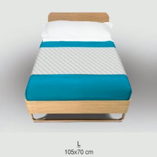 ผ้ารองเตียงกันน้ำ 3.5 ฟุต L105*70 cm ซักได้ ลด พิเศษ สีขาว สอดใต้ที่นอน
