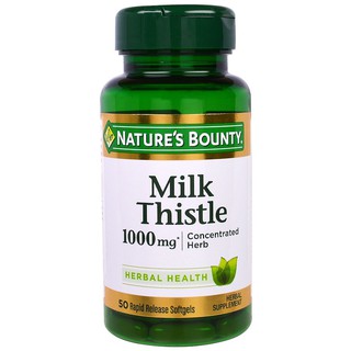 Natures Bounty, Milk Thistle, 1000 mg*, 50 Rapid Release Softgels