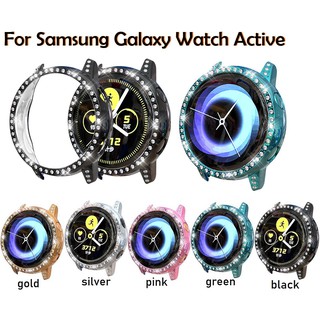 เคส Samsung Galaxy Watch Active Case PC Bling Diamonds Protective Cover