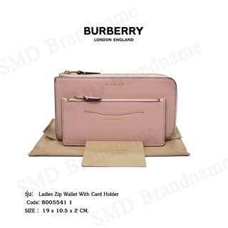 BURBERRY กระเป๋าสตางค์ใบยาวหญิง รุ่น  Ladies Zip Wallet With Card Holder Code: 8005541 1