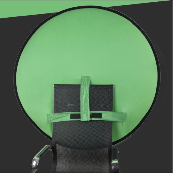 (พร้อมส่ง) Green screen ติดเก้าอี้ พับเก็บได้ง่าย ไซส์ใหญ่ 142 cm