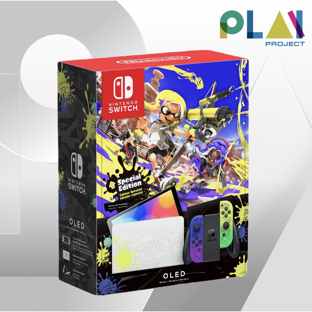 [ลดสูงสุด 1,000.- เก็บโค้ดในแชท] เครื่อง Nintendo Switch OLED ลาย Splatoon 3 Special Edition [มือ1]