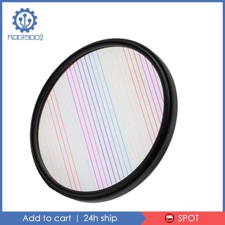 1Pc Streak Filter Anamorphic w/Rotating Ring for Video 77mm Rainbow Streak