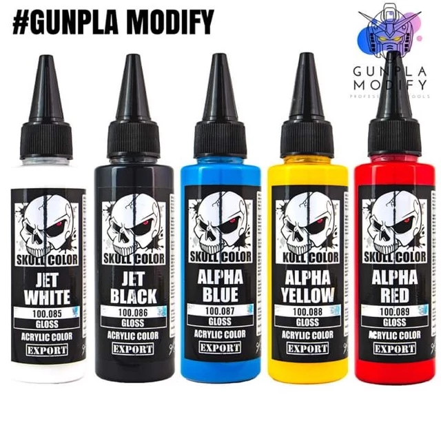 SKULL COLOR สีอะคริลิค ผสมสำเร็จ (สีเงา) 60 ml