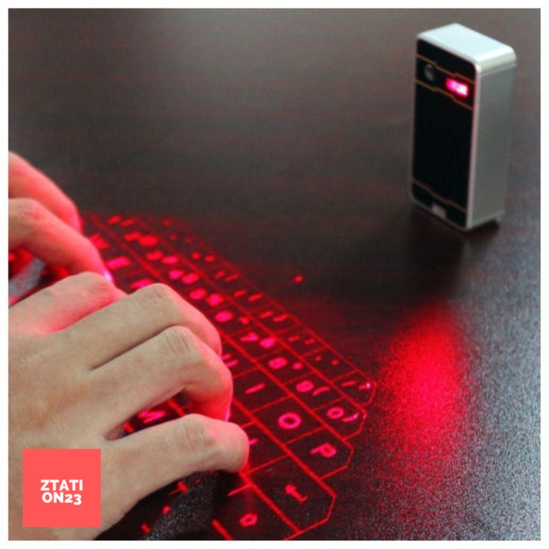 คีย์บอร์ดเลเซอร์ไร้สาย Bluetooth Wireless Laser Laser Keyboard wang