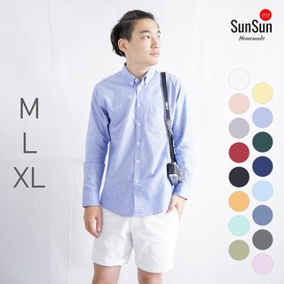 เสื้อเชิ้ตคอปกแขนยาว M, L, XL by SunSun Homemade