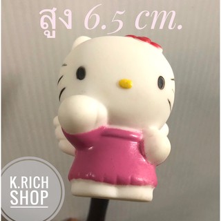 (1 ชิ้น)ตุ๊กตาเสียบเสาอากาศรถยนต์ ลาย#คิตตี้นางฟ้า สูง 6.5cm.