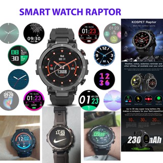 [พร้อมจัดส่ง] นาฬิกาข้อมืออัจฉริยะ Raptor Smart Watch แจ้งเตือนไทย รองรับภาษาไทย วัดความดัน นับก้าว วัดอัตราเต้นหัวใจ