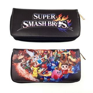 เกมอะนิเมะ Super Smash Bros. กระเป๋าสตางค์ใบยาว กระเป๋าใส่เหรียญ ใส่บัตรได้ สําหรับนักเรียน ผู้ชาย ผู้หญิง