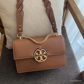 Thailand️ Hot เว่อร์ ️  Tory Burch IN Color TB Womens Bag New Style Organ Bag MILLER Flip Small Square Bag Messenger Ba