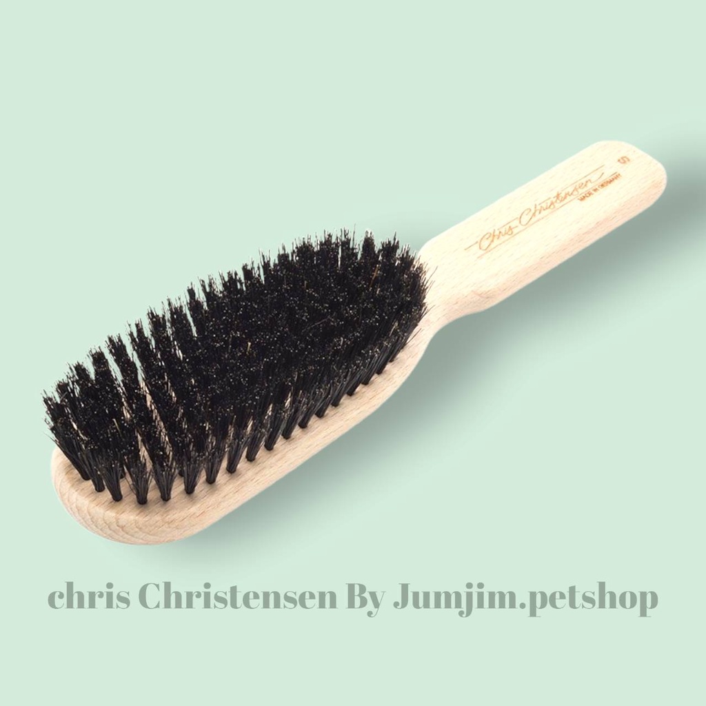 Chris Christensen (A710) Soft Natural Boar Brush แปรงขนหมูป่าธรรมชาติ By jumjim.petshop