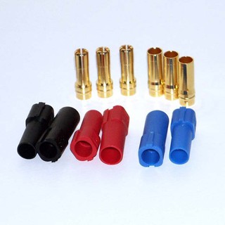 สายไฟ,ปลั๊ก,ไฟLED XT150 (3ชุด) Connectors w/ 6mm Gold Connectors - AP010150