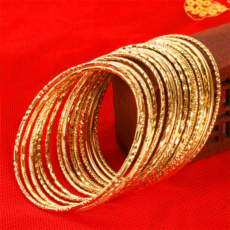 Gelang tangan mas bangkok 916 gold กําไลข้อมือผู้หญิง