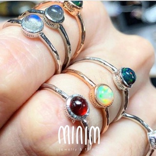 แหวนพลอยแท้ minim ring silver925