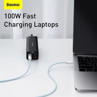 Baseus Dynamic สายชาร์จ 100W Type-C to Type-C สายไนลอนถัก ทนทาน ชาร์จเร็ว PD Charge สําหรับ โทรศัพท์มือถือ