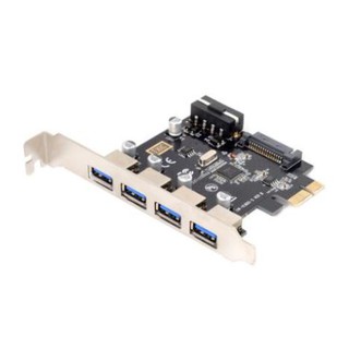 pci express card 4 Ports USB 3.0 Adapter 5Gbps /พร้อมส่ง