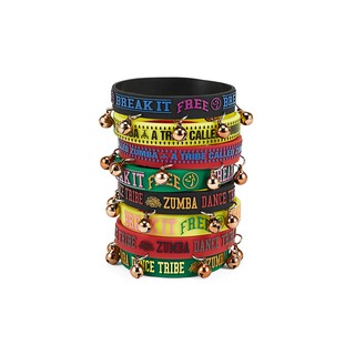 Zumba Dance Tribe Rubber Bracelets 8 PK (กำไลข้อมือยางออกกำลังกายซุมบ้า)