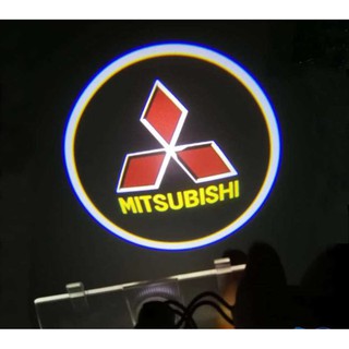 LED ประตูไฟรถยนต์แสงเลเซอร์เงาโลโก้ สำหรับ Mitsubishi Pajero/Grandis โปรเจคเตอร์ เช็ต2ชิ้น / ติดตั้งง่าย / Door lights