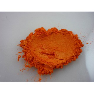 mica สีส้ม Saffron 30g 003182 สินค้าเป็นวัตถุดิบเครื่องสำอาง