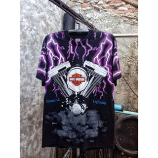 เสื้อ Harley Davinson สายฟ้าในตำนาน งานดีผ้าดี สกรีนสุด เด็ดกว่าทุกงาน เท่ห์ๆ โดนๆ มาราคาถูกๆ ป้ายGiantงานญี่ปุ่นสวย