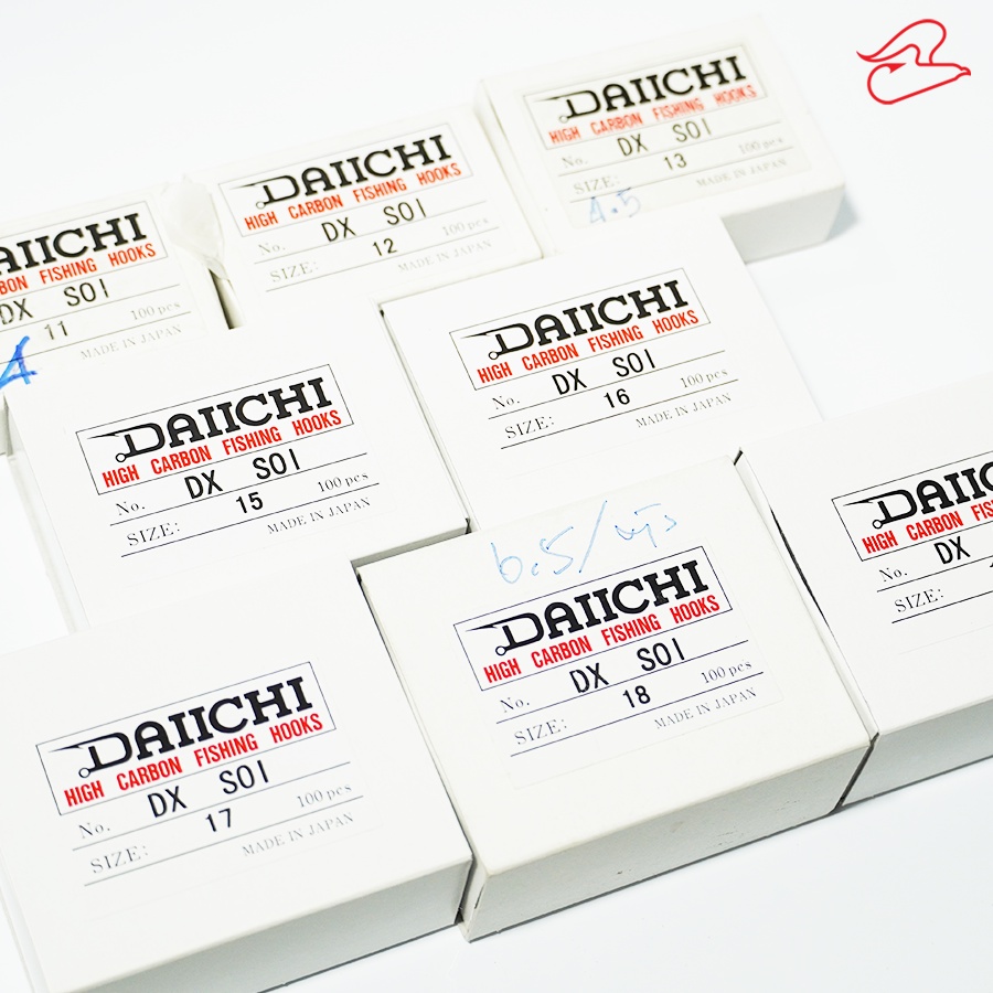 เบ็ดดำ Daiichi DX-SOI เบอร์ 11/12/13/15/16/17/18/19/20 ขายทั้งกล่อง