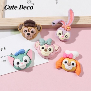 CROCS 【Cute Deco】เข็มกลัดเรซิ่น รูปการ์ตูนสัตว์น่ารัก ขนาดเล็ก (5 แบบ) สําหรับตกแต่งรองเท้า DIY