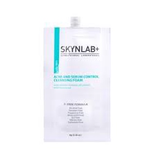 Skynlab Acne And Sebum Control Cleansing Foam 8g.โฟมล้างหน้า ลดสิว ลดความมัน ผิวแพ้ง่าย