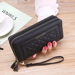 B-372กระเป๋าสำหรับผู้หญิง กระเป๋าสตางค์ใบยาว Fashion 2 ชั้น