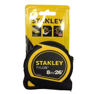 Measuring tool 8M. STANLEY TYLON MEASURING TAPE Hand tools Hardware hand tools เครื่องมือวัด ตลับเมตร หุ้มยาง STANLEY TY