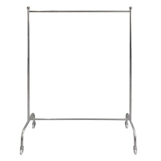 ราวเดี่ยวแขวนผ้าสเตนเลส PLIM มีล้อ 125x57x150 ซม. CLOTHES RACK PLIM 125X57X150CM STAINLESS STEEL