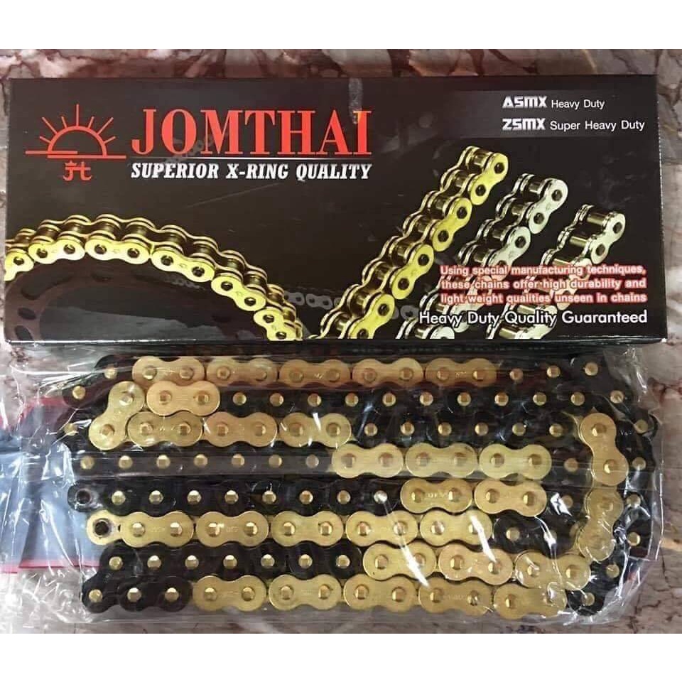 โซ่ 520 X-RING สลับสี ยี่ห้อ Jomthai