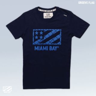 Miami Bay เสื้อยืด รุ่น Groove Flag สีกรม