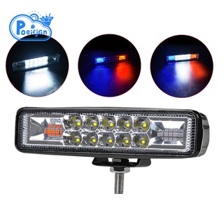 48W Strobe Flash Work Light Led Light Bar For Offroad 4X4 Atv Jeep Suv Motorcycle Truck Trailer Car